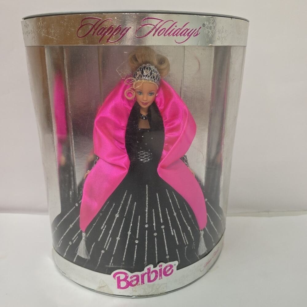 1998 Happy Holidays Barbie Collector Edition Doll NRFB Damaged Box